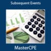 IFRS: Subsequent Events